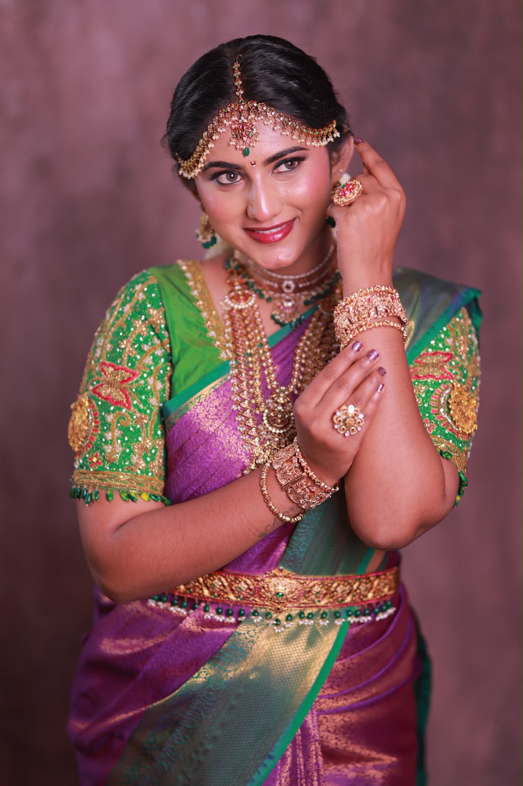 Jothika Bridal Makeup Detail